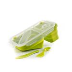 Dóza G21 silikonová dělená zelená