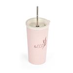 Eko kelímek G21 beECO Latte 450 ml, růžový