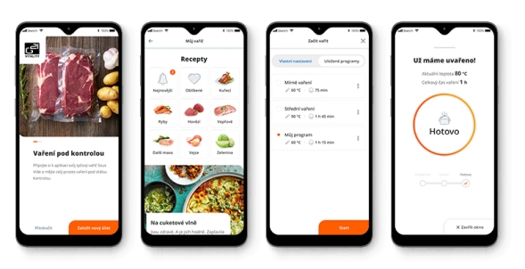 Aplikace G21 Home pro sous-vide vařič G21 Akura