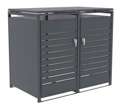 Přístřešek na popelnice G21 132x117x80 cm, antracitový 