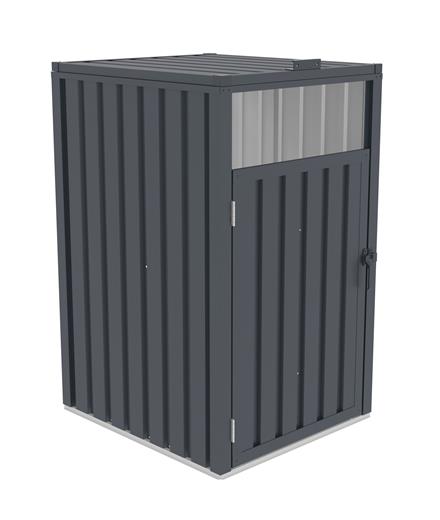 Přístřešek na popelnice G21 73x121x82 cm, antracitový plechový