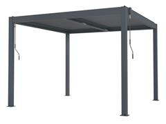 Bioklimatická pergola G21 Austin 3x3 m, antracitová hliníková