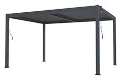 Bioklimatická pergola G21 Austin 4x3 m, antracitová hliníková