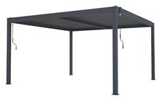 Bioklimatická pergola G21 Austin 4x4 m, antracitová hliníková