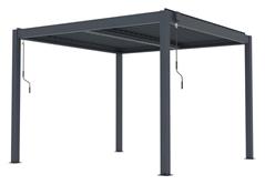 Bioklimatická pergola G21 Austin Premium 3x3 m, antracitová hliníková