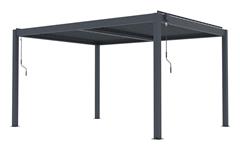 Bioklimatická pergola G21 Austin Premium 4x3 m, antracitová hliníková