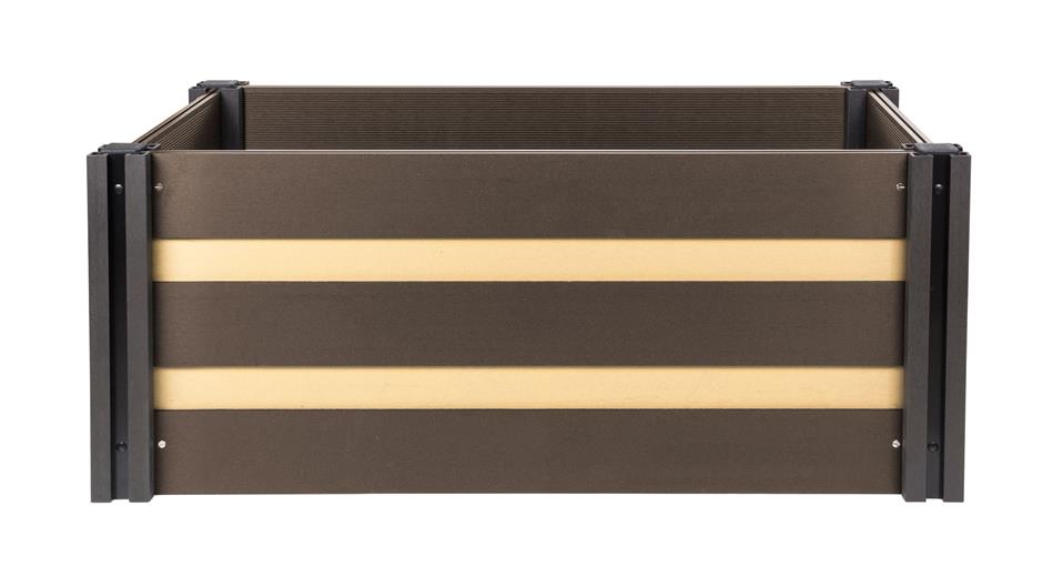 Vyvýšený záhon G21 Crop Duo 143 x 68 x 57, WPC, Cumaru