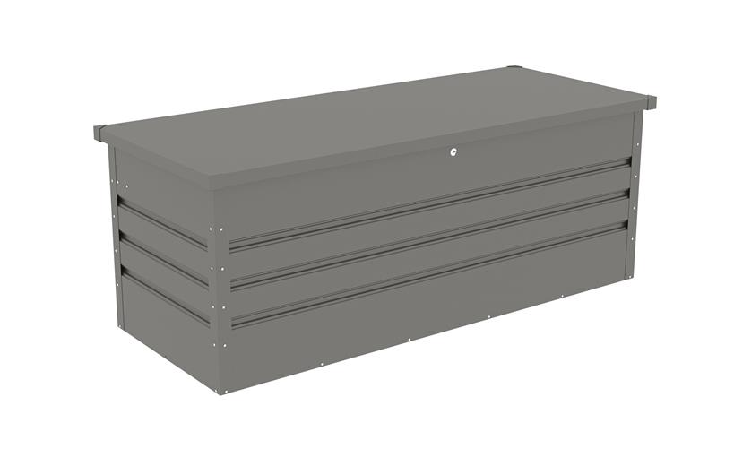 Zahradní box G21 Denver 560 L, metalický šedý plechový