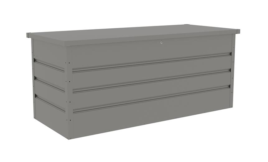 Zahradní box G21 Denver 770 L, metalický šedý plechový