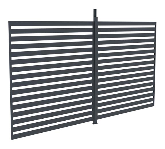 Příslušenství G21 fixní lamelová stěna 3,7x2,2 m pro pergolu Austin