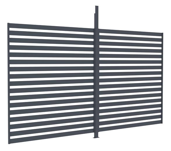 Příslušenství G21 fixní lamelová stěna 4x2,6 m pro pergolu Trenton