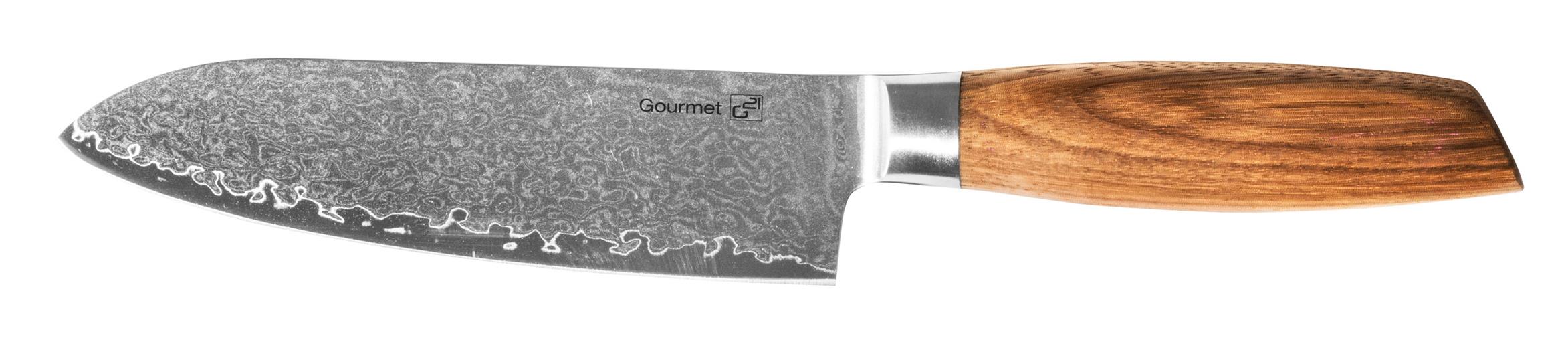 Nůž G21 Gourmet Damascus 17 cm, Santoku, rukojeť zebrawood