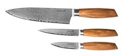 Sada nožů G21 Gourmet Damascus small box 3 ks, rukojeť zebrawood