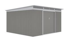 Zahradní domek G21 GRAH 1132 - 340 x 333 cm, metalický šedý 
