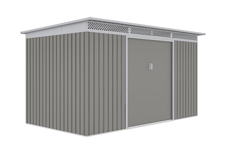 Zahradní domek G21 GRAH 700 - 340 x 206 cm, metalický šedý
