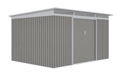 Zahradní domek G21 GRAH 915 - 340 x 269 cm, metalický šedý 