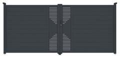 Brána G21 Marion 392x173 cm dvoukřídlá, antracitová
