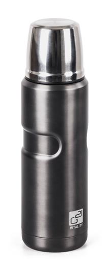 Termoska G21 na pití, 500 ml, ocelově šedá