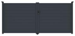 Brána G21 Orlando 350x158 cm dvoukřídlá, antracitová