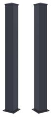 Sloupek G21 pro branku a bránu 15x171 cm s patkou, antracitový, 2 kusy