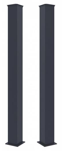 Sloupek G21 pro branku a bránu 15x190 cm s patkou, antracitový, 2 kusy