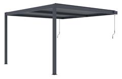 Bioklimatická pergola G21 Trenton 4x4 m, antracitová hliníková