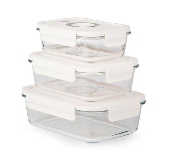 Set G21 skleněných vakuovacích dóz, 3 ks