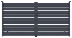 Brána G21 Reno 350x176 cm dvoukřídlá, antracitová