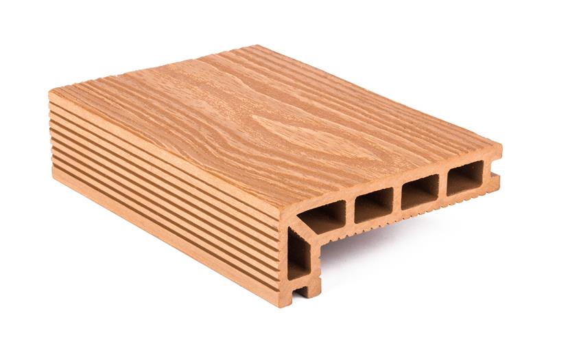 Terasové prkno G21 zakončovací, 2,5 x 14 x 400 cm, Light Wood, WPC