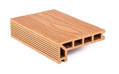 Terasové prkno G21 zakončovací, 2,5 x 14 x 400 cm, Light Wood, WPC