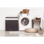 Koš na prádlo G21 150 l s rozdělovači, bambusový černý s bílým košem