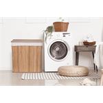 Koš na prádlo G21 150 l s rozdělovači, bambusový s bílým košem 