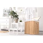 Koš na prádlo G21 150 l s rozdělovači, bambusový s bílým košem 