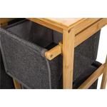 Koš na prádlo G21 38 l s úložnými boxy, bambusový - 2. jakost