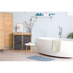 Koš na prádlo G21 38 l s úložnými boxy, bambusový - 2. jakost