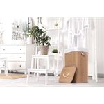 Koš na prádlo G21 72 l, bambusový s bílým košem - poškozený obal