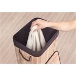 Koš na prádlo G21 72 l, bambusový s hnědým košem