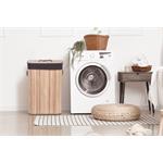 Koš na prádlo G21 72 l, bambusový s hnědým košem