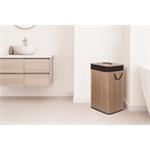 Koš na prádlo G21 72 l, bambusový s hnědým košem