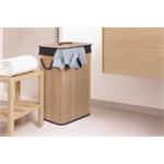 Koš na prádlo G21 72 l, bambusový s hnědým košem