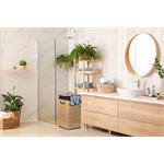 Koš na prádlo G21 72 l, ratanový design s hnědým košem