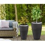 Květináč G21 Coal Oval 44,3 x 44,3 x 69,8