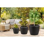 Květináč G21 Coal Round 33,5 x 33,5 x 30,5