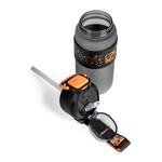 Láhev G21 na pití 600 ml 2v1, šedá zmrzlá