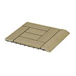 Přechodová lišta G21 Cumaru pro WPC dlaždice, 30 x 7,5 cm rovná