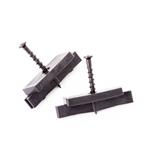 Příchytka G21 terasového prkna k nosníku terasových WPC prken s černým šroubem