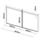 Příslušenství G21 boční markýza 3,7x2 m pro pergolu Austin 