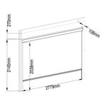 Příslušenství G21 boční markýza 3x2,6 m pro pergolu Trenton