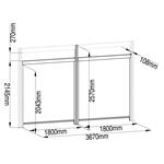 Příslušenství G21 boční markýza 4x2,6 m pro pergolu Trenton