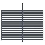 Příslušenství G21 fixní lamelová stěna 3x2,6 m pro pergolu Trenton